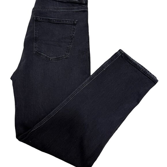 AE Stretch Super High-Waisted Straight Jean - Picture 3 of 6